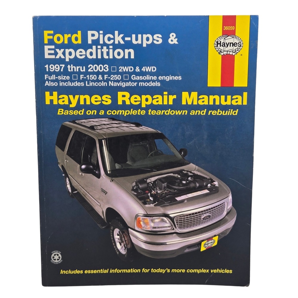 Haynes Repair Manual Ford F-150 Expedition Lincoln Navigator 1997-2003 36059 VGC
